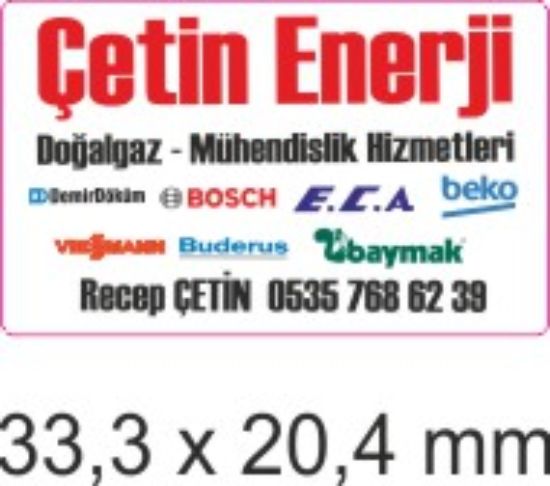 Sobe Reklam Normal Kesimli Damla Etiketler