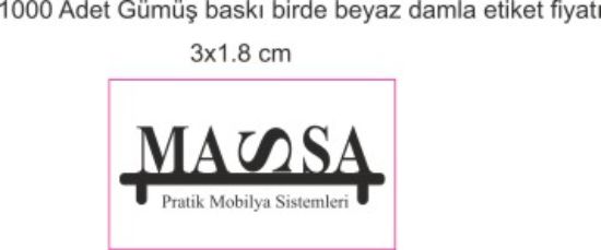 Sobe Reklam Normal Kesimli Damla Etiketler