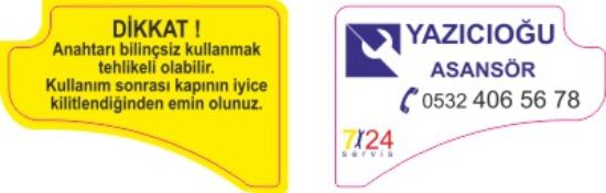 Sobe Reklam Normal Kesimli Damla Etiketler