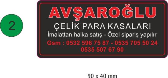Sobe Reklam Normal Kesimli Damla Etiketler