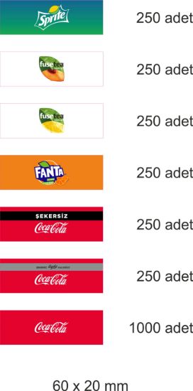 Sobe Reklam Normal Kesimli Damla Etiketler