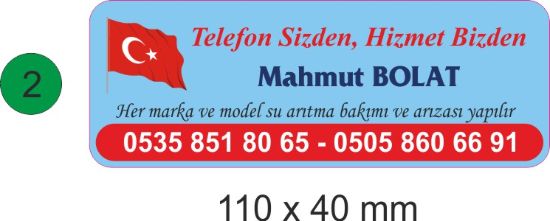 Sobe Reklam Normal Kesimli Damla Etiketler