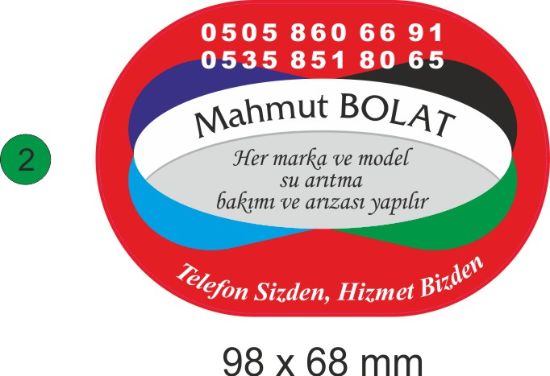 Sobe Reklam Normal Kesimli Damla Etiketler