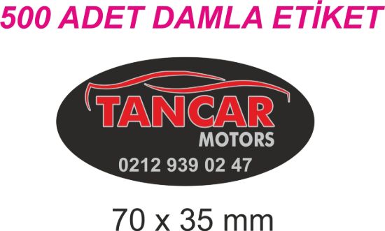 Sobe Reklam Normal Kesimli Damla Etiketler