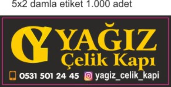 Sobe Reklam Normal Kesimli Damla Etiketler