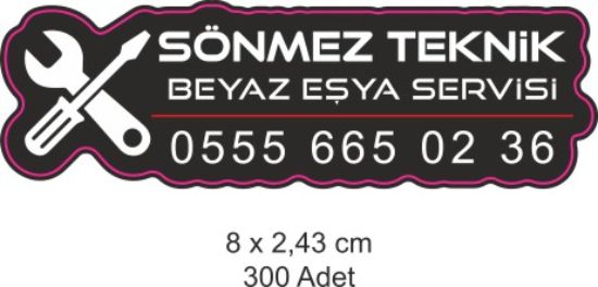 Sobe Reklam Normal Kesimli Damla Etiketler