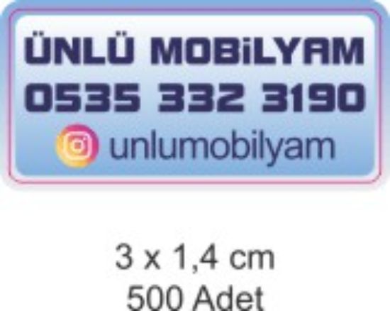 Sobe Reklam Normal Kesimli Damla Etiketler