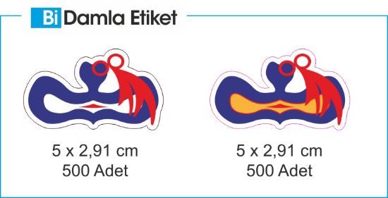 Sobe Reklam Normal Kesimli Damla Etiketler