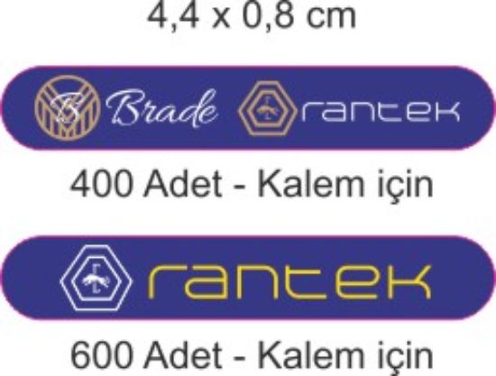 Sobe Reklam Normal Kesimli Damla Etiketler