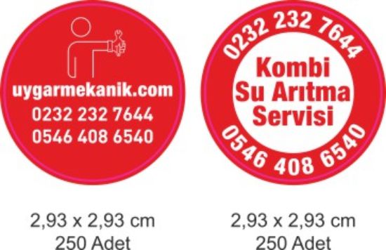 Sobe Reklam Normal Kesimli Damla Etiketler