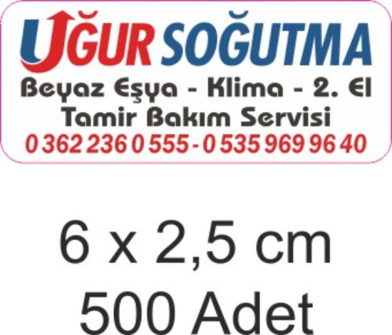 Sobe Reklam Normal Kesimli Damla Etiketler