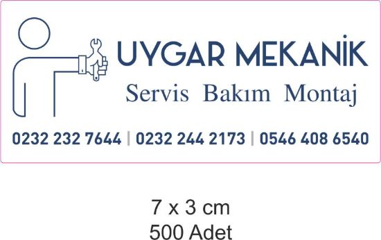 Sobe Reklam Normal Kesimli Damla Etiketler