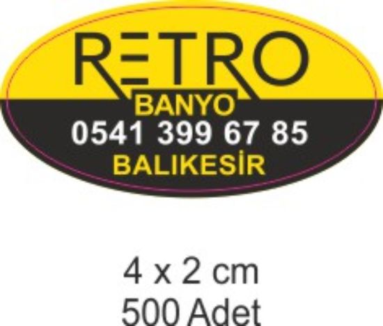 Sobe Reklam Normal Kesimli Damla Etiketler