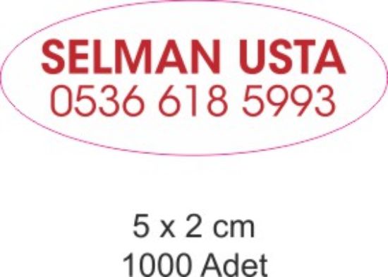 Sobe Reklam Normal Kesimli Damla Etiketler