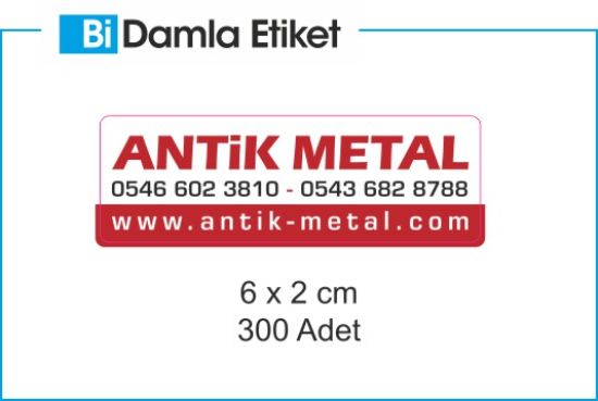 Sobe Reklam Normal Kesimli Damla Etiketler