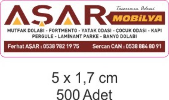 Sobe Reklam Normal Kesimli Damla Etiketler