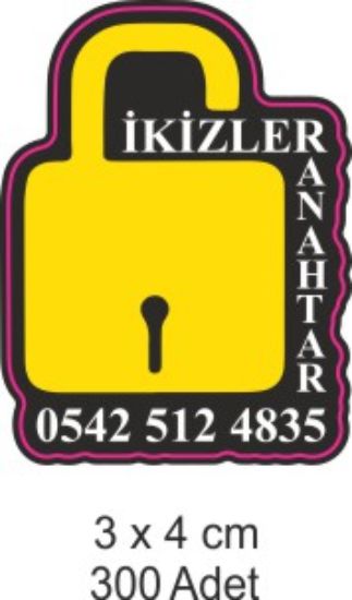 Sobe Reklam Normal Kesimli Damla Etiketler