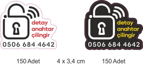 Sobe Reklam Normal Kesimli Damla Etiketler
