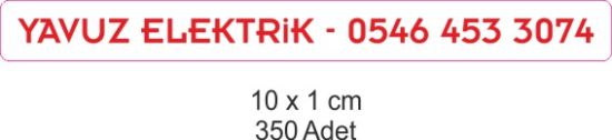 Sobe Reklam Normal Kesimli Damla Etiketler