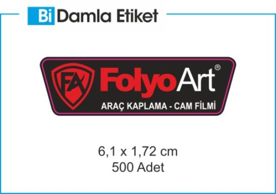Sobe Reklam Normal Kesimli Damla Etiketler