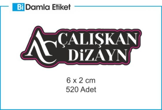 Sobe Reklam Normal Kesimli Damla Etiketler