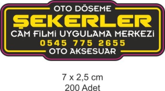 Sobe Reklam Normal Kesimli Damla Etiketler