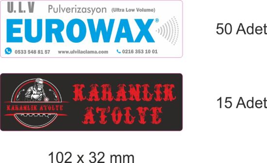Sobe Reklam Normal Kesimli Damla Etiketler