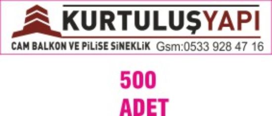 Sobe Reklam Normal Kesimli Damla Etiketler