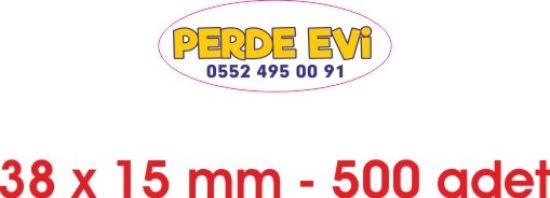 Sobe Reklam Normal Kesimli Damla Etiketler