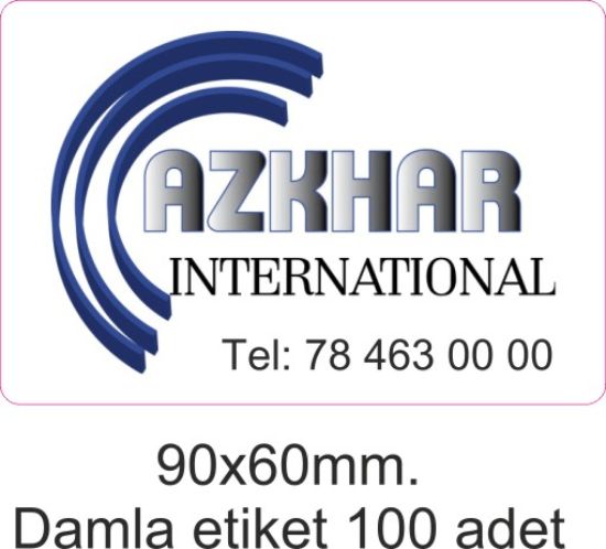 Sobe Reklam Normal Kesimli Damla Etiketler