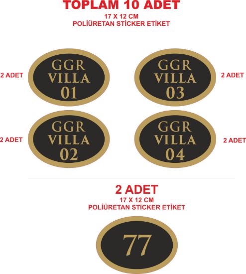 Sobe Reklam Normal Kesimli Damla Etiketler