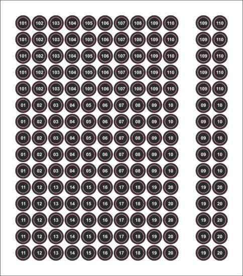 Sobe Reklam Normal Kesimli Damla Etiketler