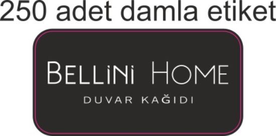 Sobe Reklam Normal Kesimli Damla Etiketler