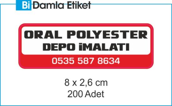 Sobe Reklam Normal Kesimli Damla Etiketler