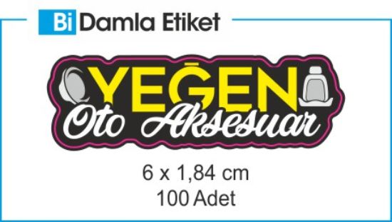 Sobe Reklam Normal Kesimli Damla Etiketler