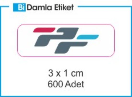 Sobe Reklam Normal Kesimli Damla Etiketler