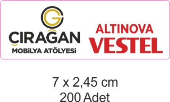 Sobe Reklam Normal Kesimli Damla Etiketler