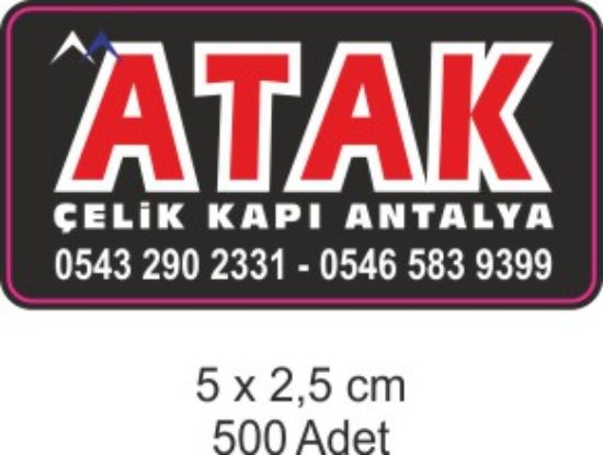 Sobe Reklam Normal Kesimli Damla Etiketler