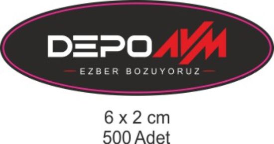 Sobe Reklam Normal Kesimli Damla Etiketler