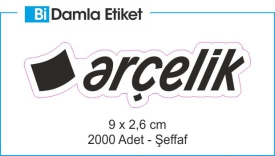Sobe Reklam Normal Kesimli Damla Etiketler
