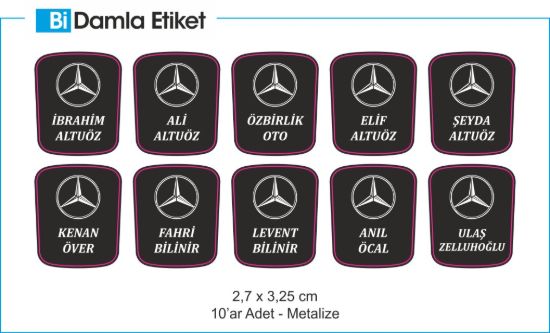 Sobe Reklam Normal Kesimli Damla Etiketler