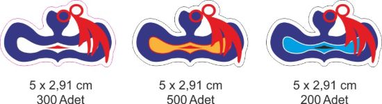Sobe Reklam Normal Kesimli Damla Etiketler