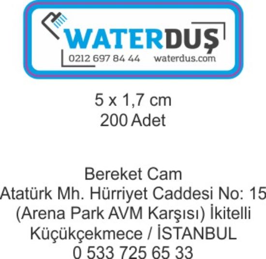 Sobe Reklam Normal Kesimli Damla Etiketler