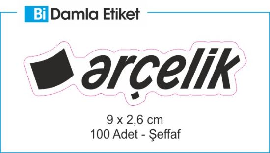 Sobe Reklam Normal Kesimli Damla Etiketler