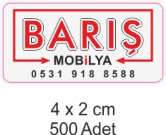 Sobe Reklam Normal Kesimli Damla Etiketler