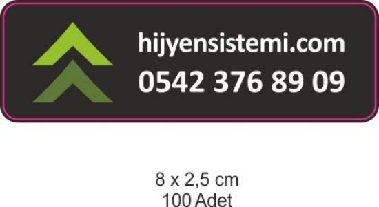 Sobe Reklam Normal Kesimli Damla Etiketler