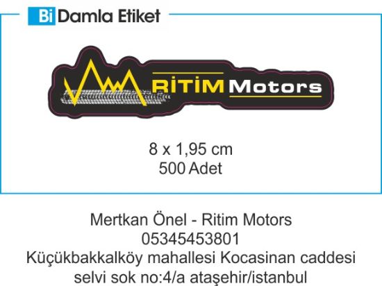 Sobe Reklam Normal Kesimli Damla Etiketler