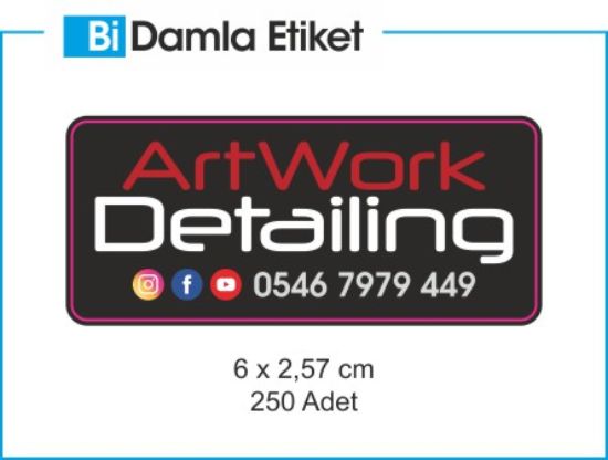 Sobe Reklam Normal Kesimli Damla Etiketler