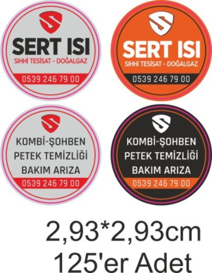 Sobe Reklam Normal Kesimli Damla Etiketler