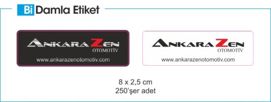 Sobe Reklam Normal Kesimli Damla Etiketler
